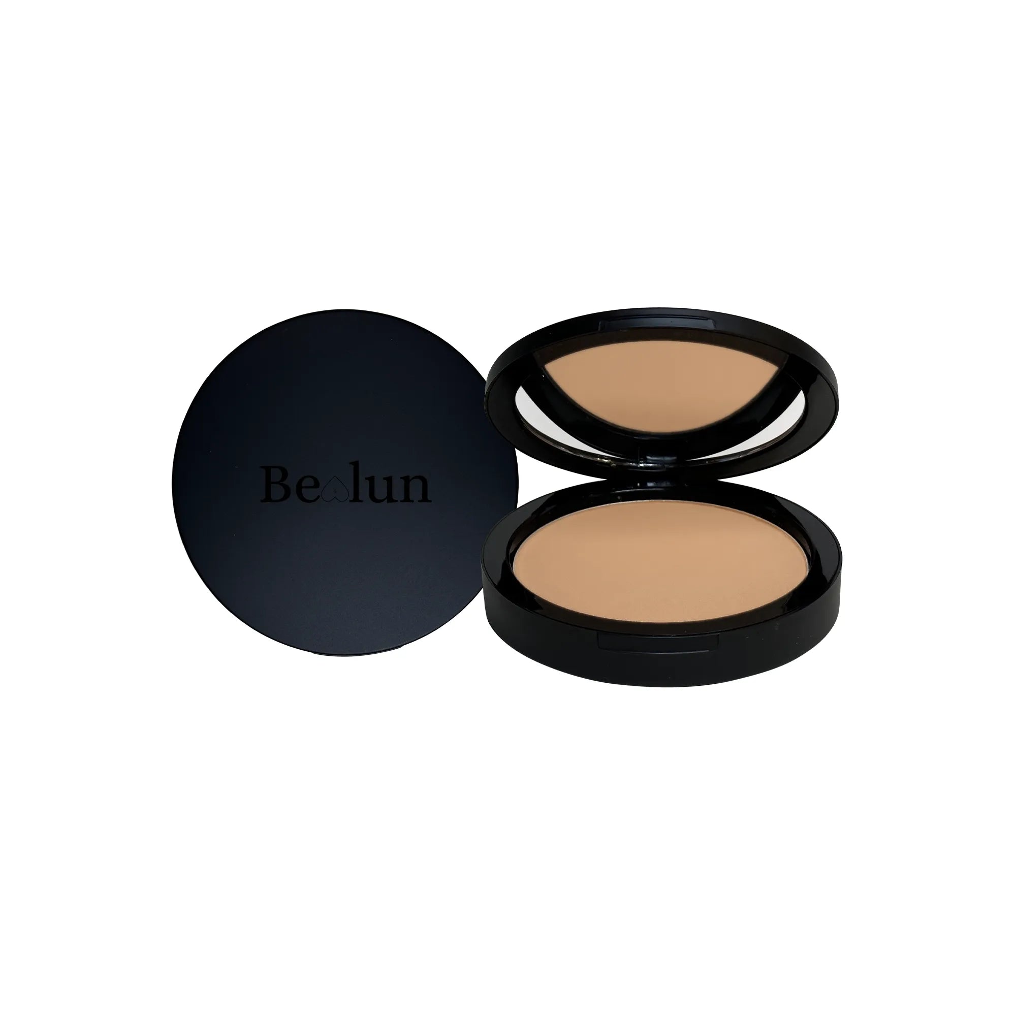 Dual Blend Powder Foundation - Lightweight, Long - Wear Pressed Powder for Natural Finish - Bealun